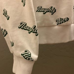 Forever 21 Sweaters - Naught and Nice Sweatshirt Forever 21 Sweaters - Naught and Nice Sweatshirt